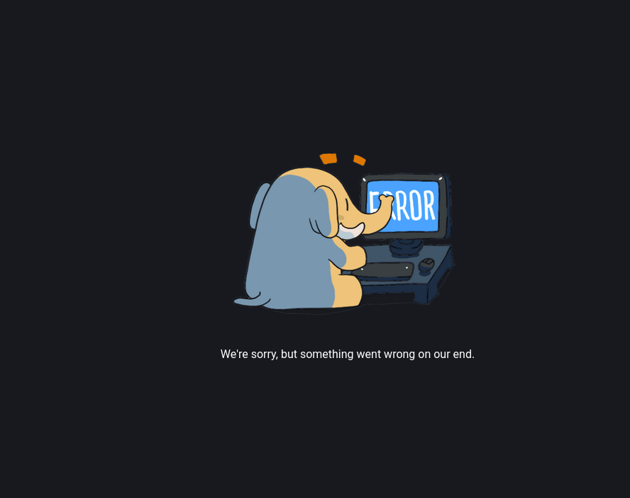 We're sorry, but something went wrong on our end.