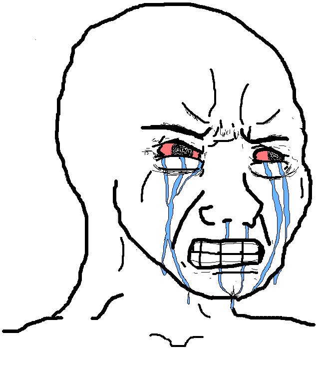 angry crying wojak meme