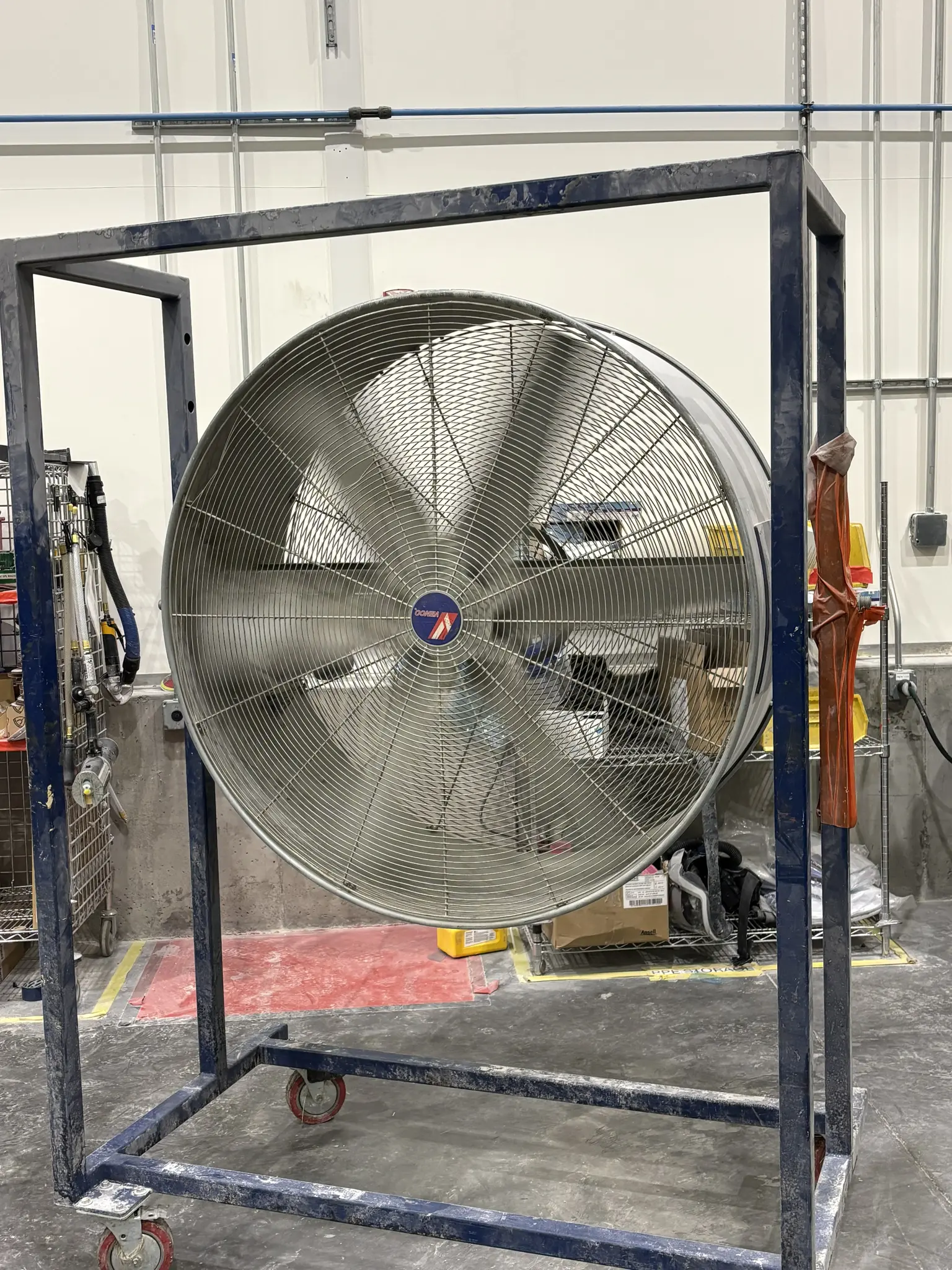 a large box framed air mover, one might even call it a big fan
