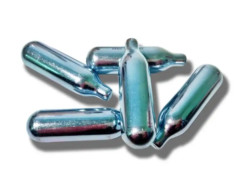 tiny n2o canisters, like paintball cartridges