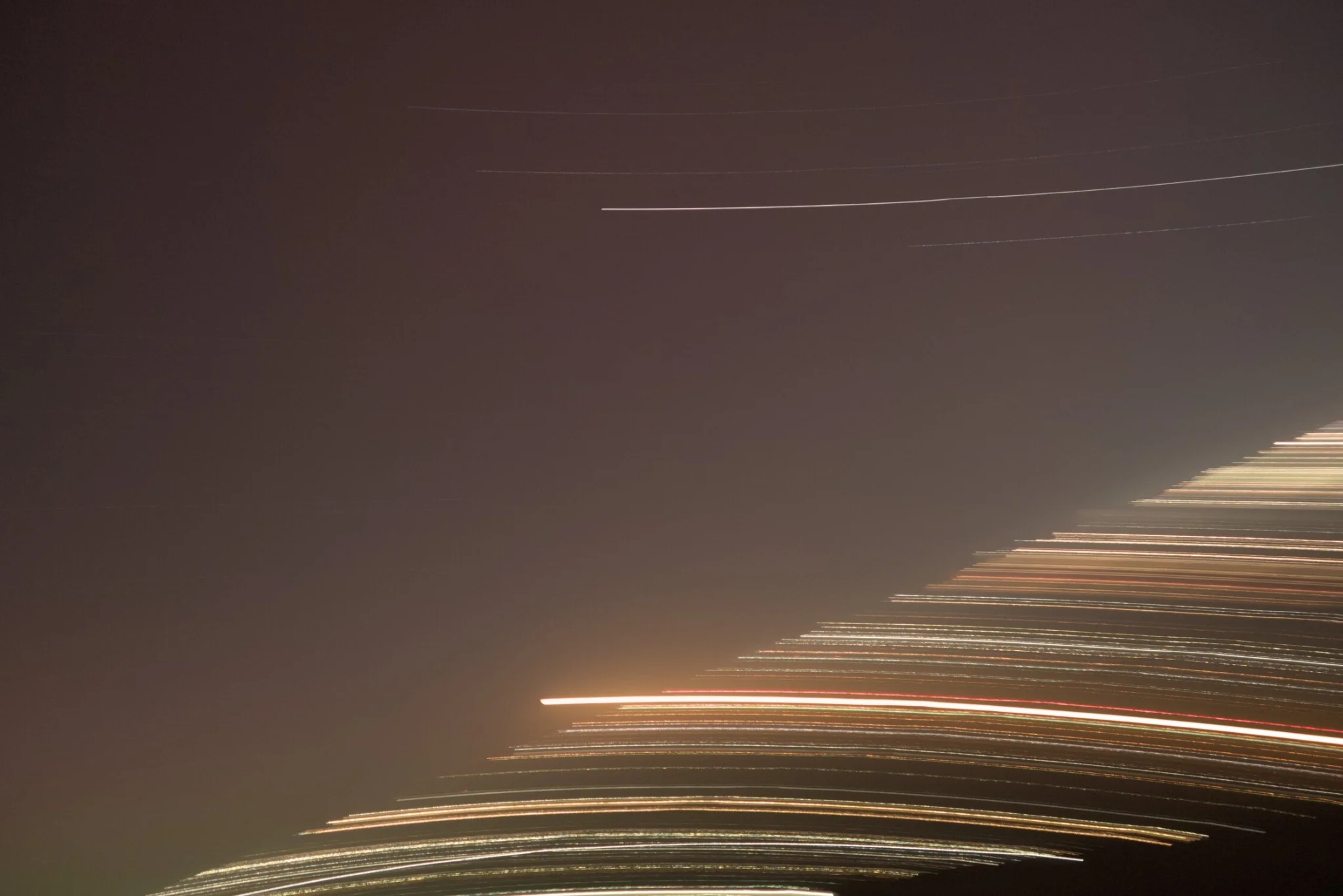 some light streaks, as my camera tilted while it was exposing, oops!