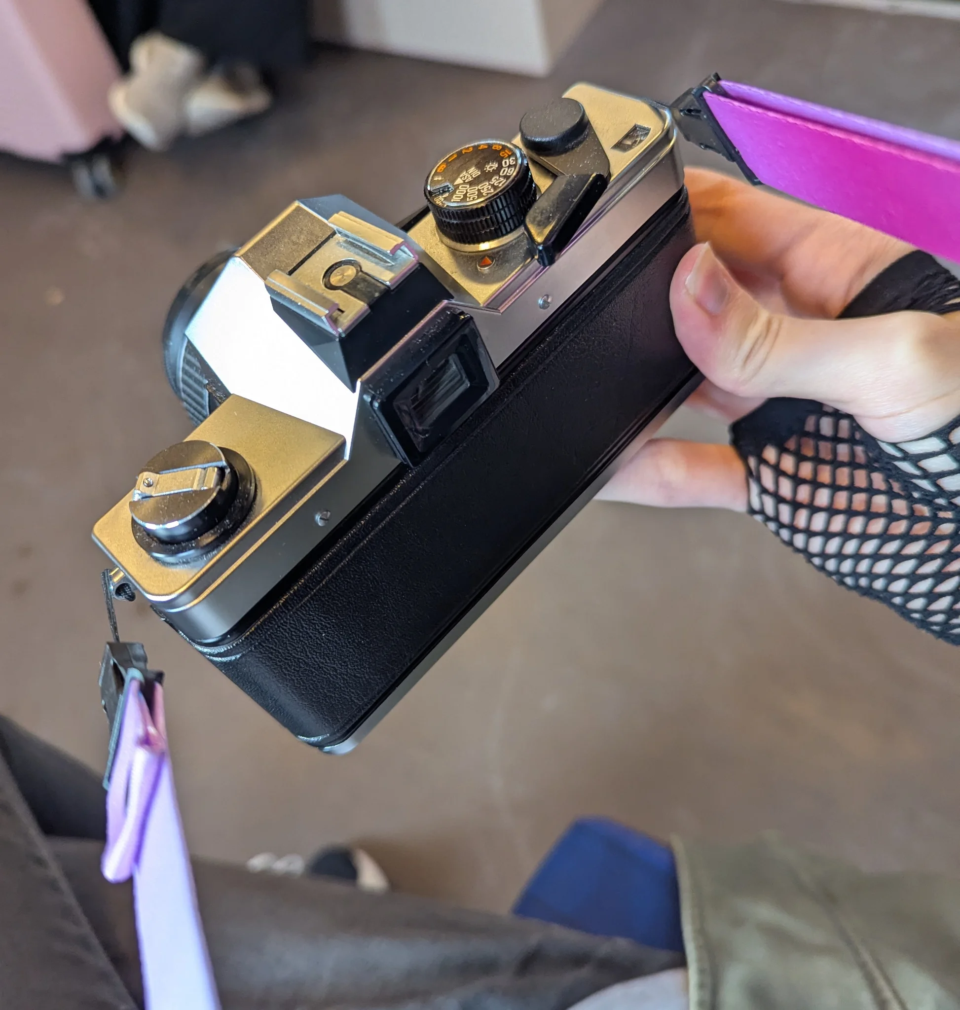 a back of the praktica mtl5b film camera