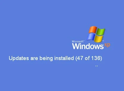windows xp shutdown update info (for update 47 of 136)